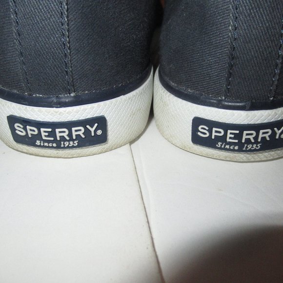 Sperry | 7.5 Gray Canvas Flats with Tan Laces - Picture 5 of 6